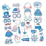 Papel portátil para decoración de fiesta de Navidad, copo de nieve de invierno, fotos para celebraciones de vacaciones, papel reciclable, decoraciones de Navidad