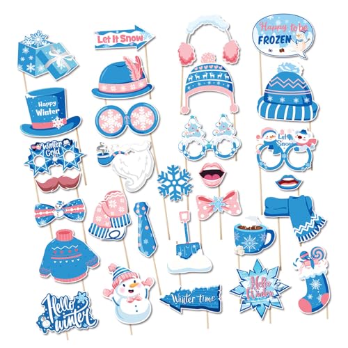 AMISENK Decoraciones de copo de nieve de papel portátil para Navidad, fiestas de invierno, celebraciones, papel reciclable, decoraciones de Navidad