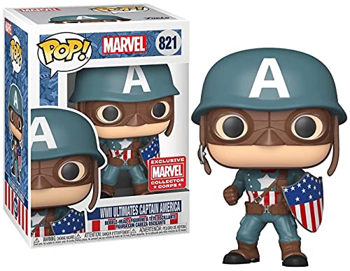 FUNKO POP! WWII Ultimate Captain America #821 -  FAC-053571-21035