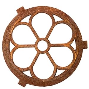 Aubaho Nostalgie Rundes Eisenfenster 60cm