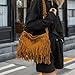 AdiStylinno Fringe Crossbody Bolso de Mano para Mujer Grande Borasten para Mujer Bolso de Espalda Multifuncional con cinturón Tejido Bolso de Cuero Silvestre para Viajes Diarios Imagen de AdiStylinno Fringe Crossbody Bolso de Mano para Mujer Grande Borasten para Mujer Bolso de Espalda Multifuncional con cinturón Tejido Bolso de Cuero Silvestre para Viajes Diarios