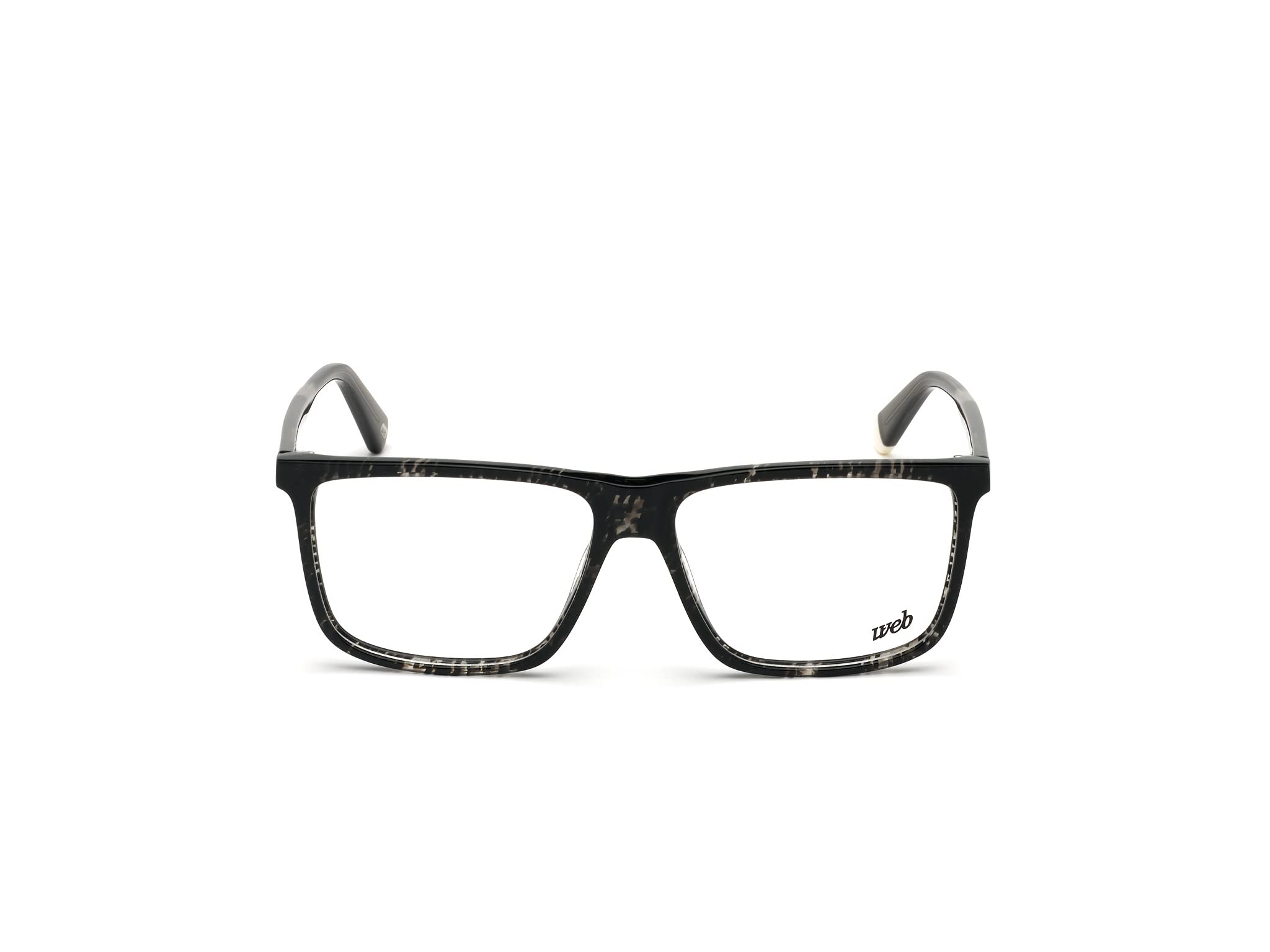 WEB| Frames for Men | Square Full Rim Brown Frame | Lens Colour: Transparent | Medium | WE5311 56 056