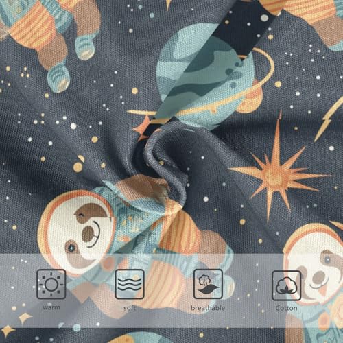 Wusikd Cute Sloths Space Girls' Underwear Cotton Girls Briefs Soft Toddler Underwear 2T3