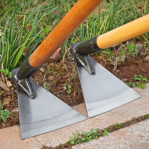 Heavy-Duty Steel Farm Gardening Weeding Hoe Head,Garden Hoe for Weeding,Heavy-Duty Steel Shovel, Adjustable Tillage Hoe,Long-Handled Weeding Tool for Home Gardening, Planting and Weeding - Thumbnail 3