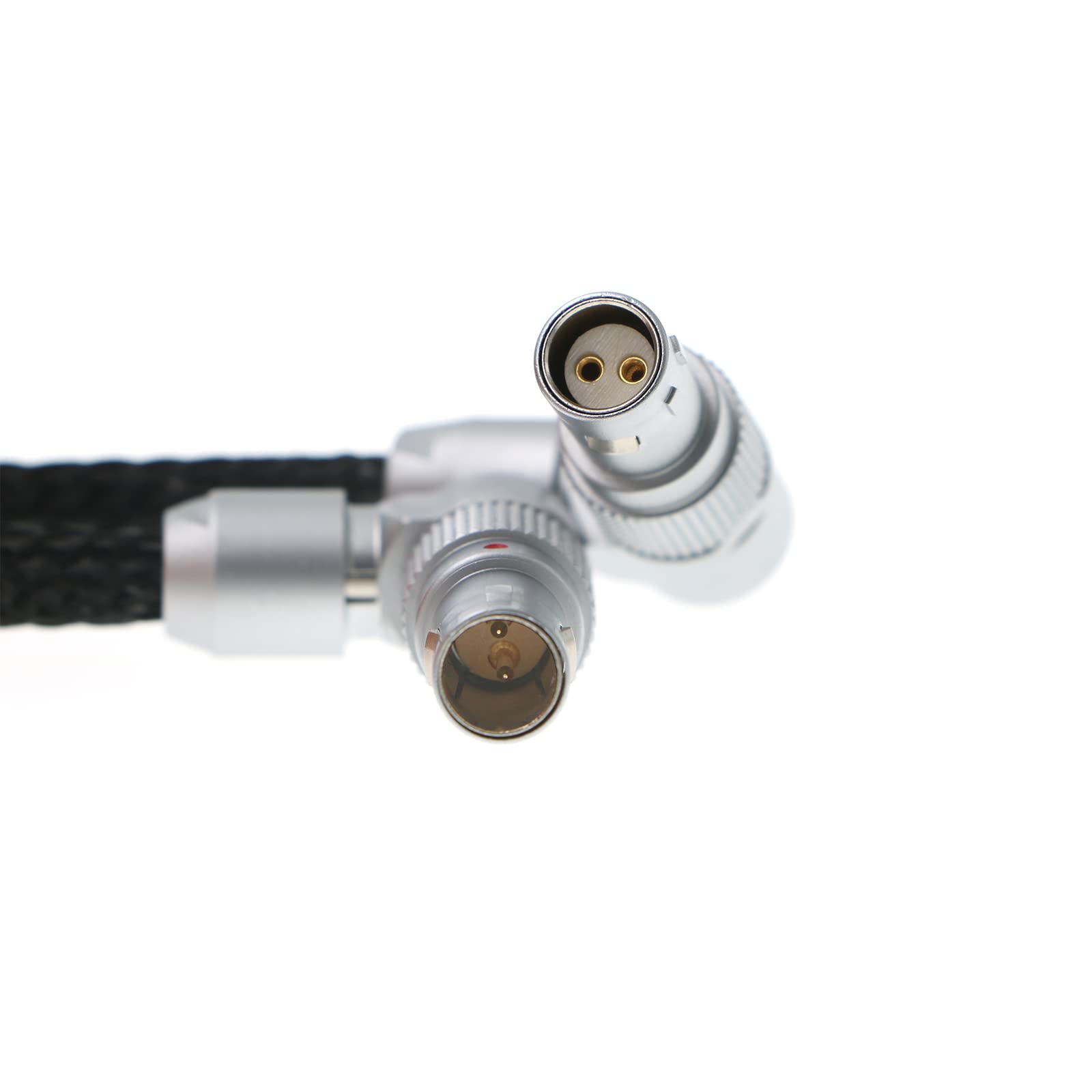 Alvin\'s Cables 電源ケーブル レッド コモドカメラ用 回転可能 直角 2ピンメスからDタップLタイプコード 並行輸入品