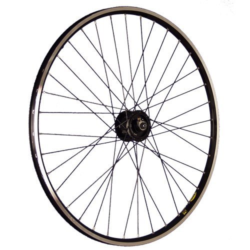 28 pollici ruota anteriore bici mozzo a dinamo Alfine Sport nero