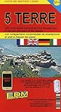 EDM Wanderkarte 5 Terre: Carta dei sentieri. With cross-media Connections from smartphones to the web and maps of the village. Mit Wanderwegen der C.A.I - F.I.E. Französ.-Engl.-Dtsch.-Italien.