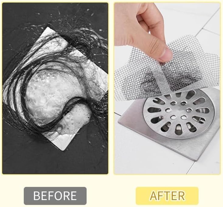 Miniatura 2 de Adhesivos desechables para drenaje de cabello, cubierta de drenaje de ducha desechable, protector de drenaje de ducha de baño, calcomanías de malla