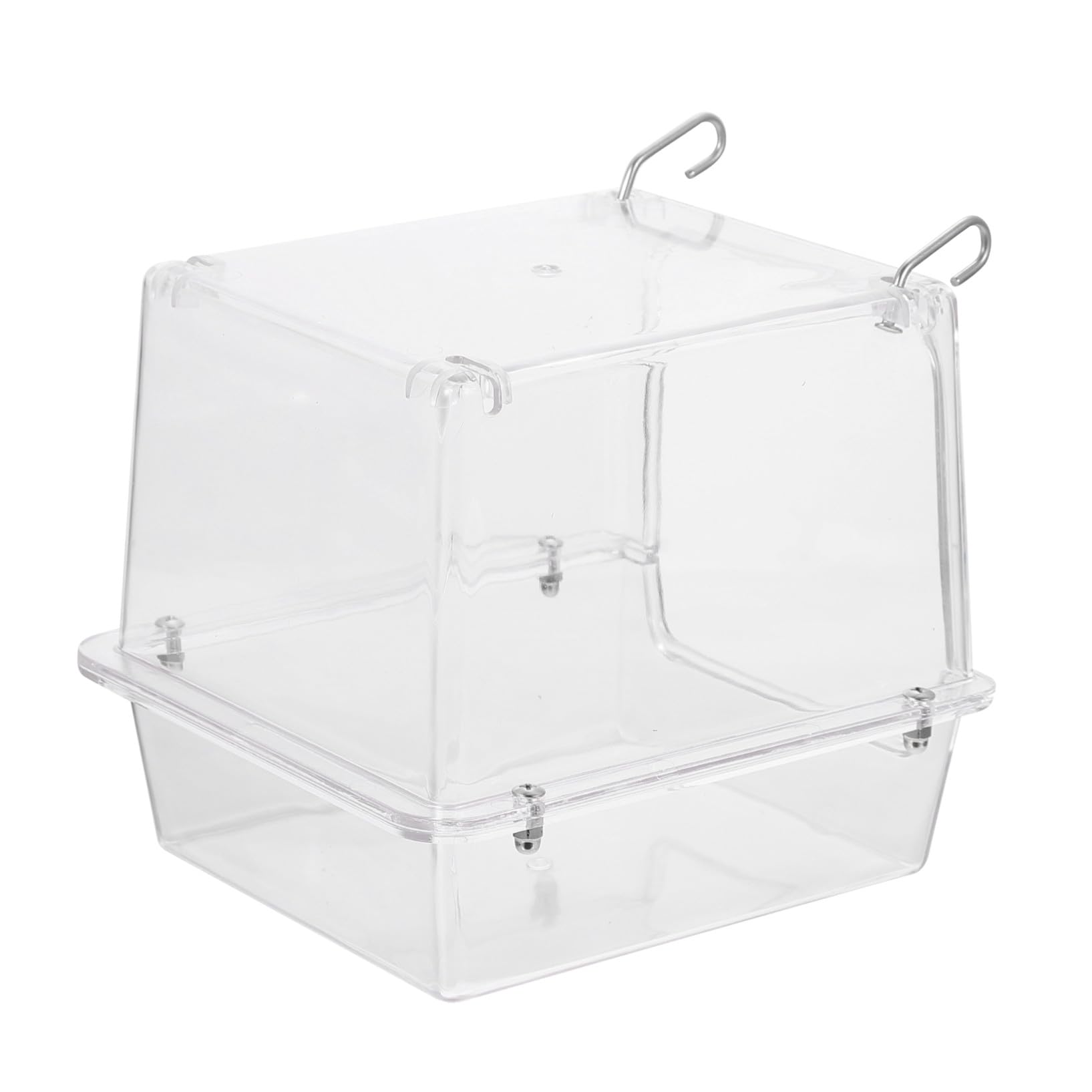 Vogelbadewanne aus Acryl mit Hängendem Design zur Hitzeableitung Geeignet für Käfige Kleiner und Mittlerer Vögel Wie Papageien und Sittiche