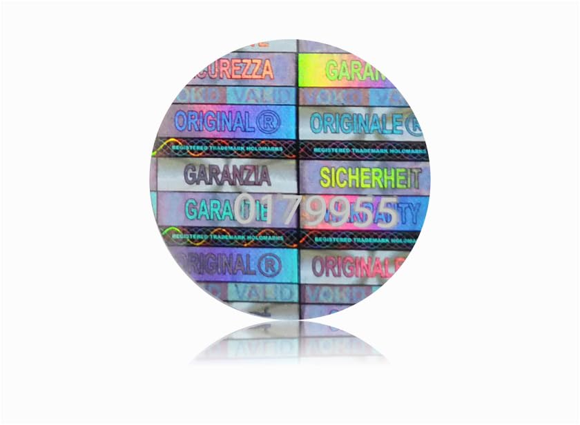 5000 Hologramm-Etiketten Mit Seriennummern, Rund 15mm - Für Garantiesiegel, Produktschutz, Fälschungsschutz