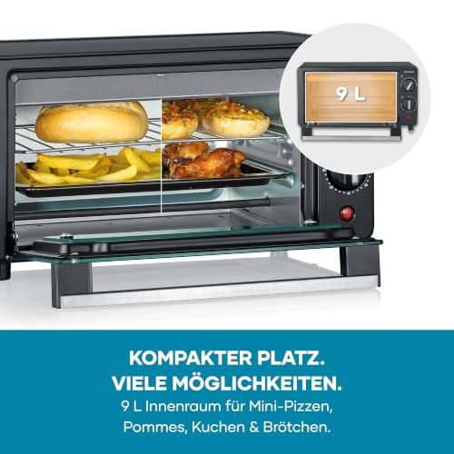 Severin Back- und Toastofen, 9L, inkl. Backblech und Grillrost, 800 W – Bild 5
