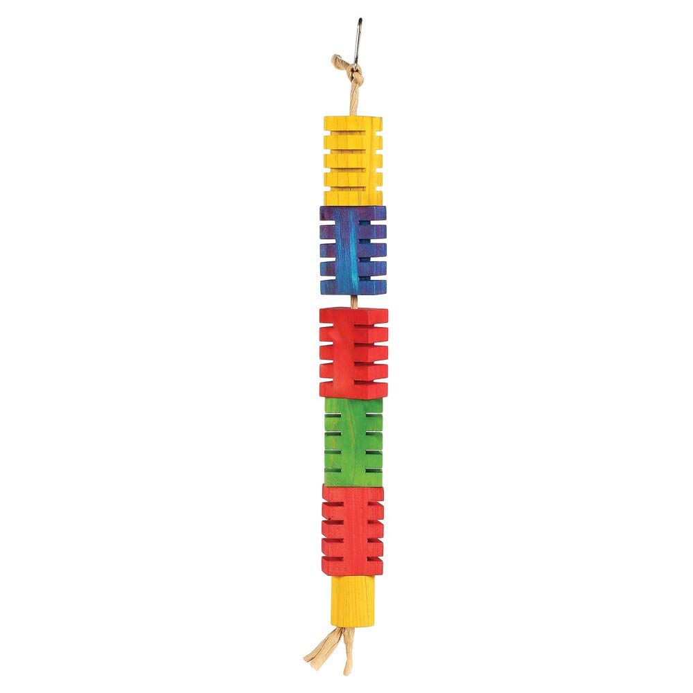 The Bird House Groovy Colour Blocks Bird Toy, Small
