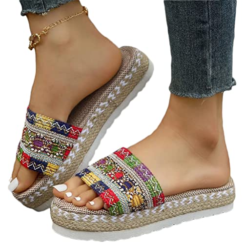Onsoyours Femme Été Sandales Compensées Mules...