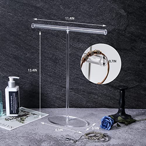 Ausalivan Acrylic Necklace Holder Organizer,Bracelet Necklace Display Stand For Selling，Jewelry Storage Rack #TOP2
