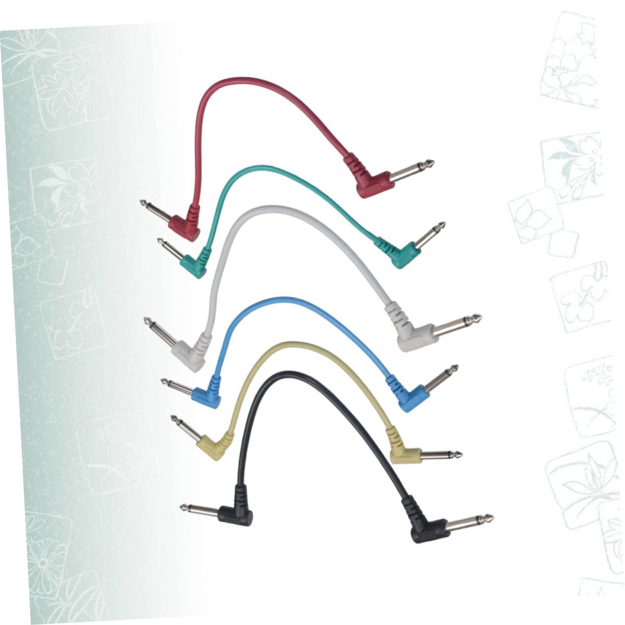 18stücke Elbow Gitarren-effektpedalkabel Hochwertige Patchkabel Gitarre Und Bass Robuste Und Langlebige Für Effektpedal-boards Und Musikzubehör