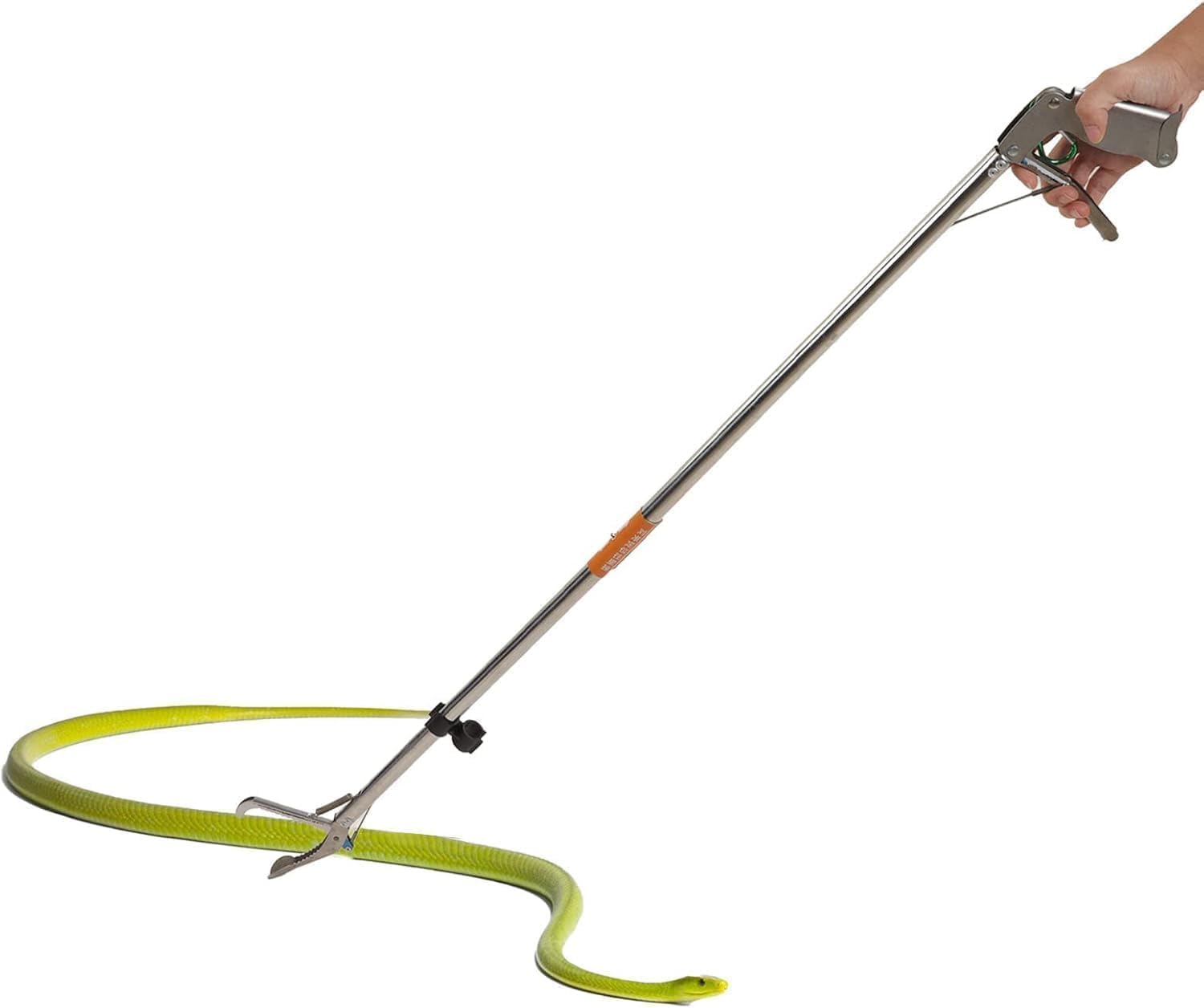 Pinza per Serpenti Pieghevole e Autobloccante in Acciaio Inossidabile, Strumento di Presa per Rettili, Portatile con Elevata Tenacità, Lunga
