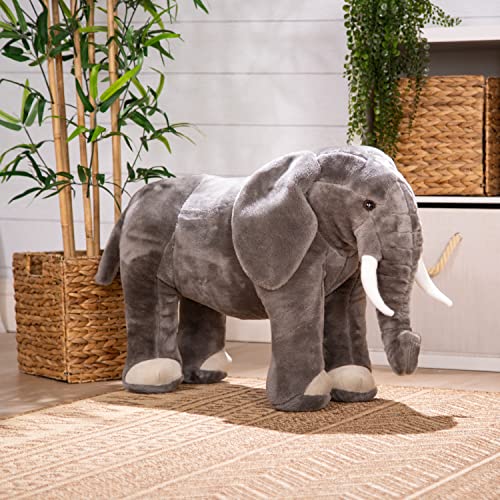 Melissa & Doug Giant Elephant - Lifelike Stuffed Animal (Over 3 feet Long) - image 9
