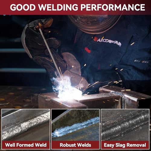 Image of ARCCAPTAIN E6013 Welding Rods 1 /8 inch 2LB Carbon Steel Sticks Electrode