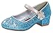 Disney La Reine des Neiges 2 Sandales à talons bas pour filles Anna et Elsa Bleu pailleté, Frozen 2., 31 EU