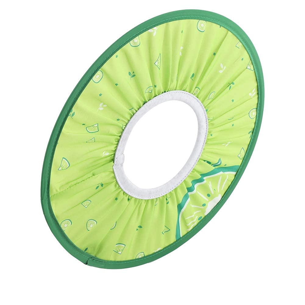 Gorro de Ducha para bebé, Tela Impermeable Gorro de champú para bebés Elástico para niños Ducha para baño Sombrero de protección (Verde)