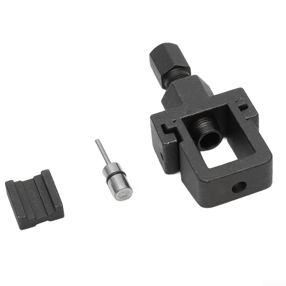 Strumento di separazione della catena per moto e smagliacatena robusto rivettatore con manico Kraton per MTB bici da corsa city bike 11 x 5,7 x 3,5 cm
