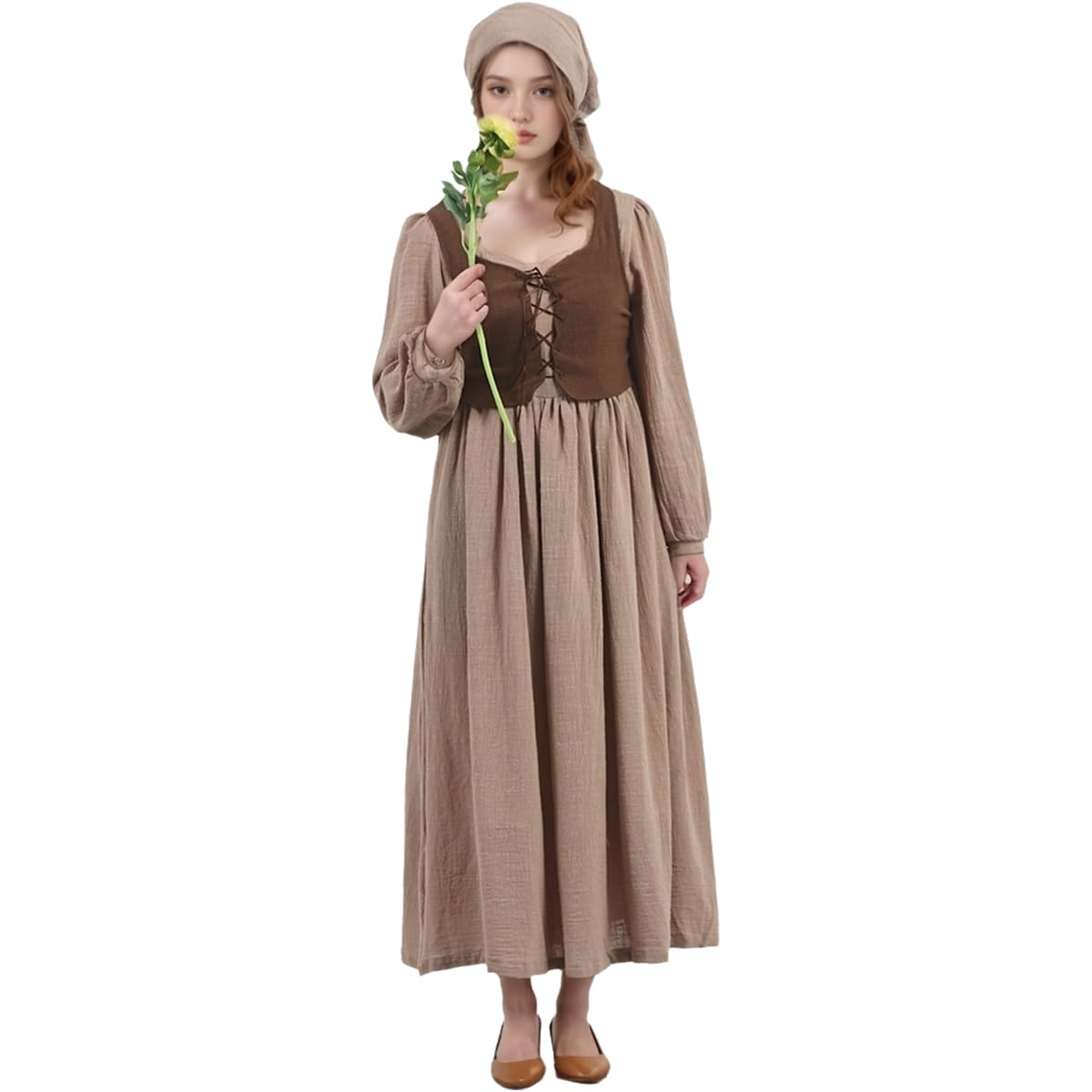 Costume da tudor per ragazze, vestito da cameriera, vestito da