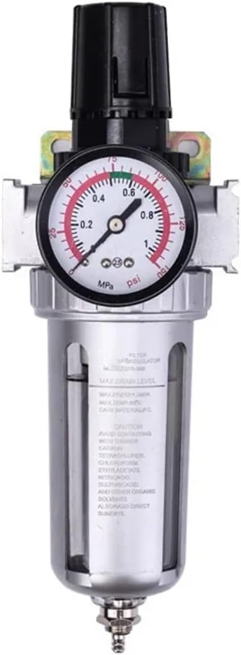 Air Regulator Filter SFR-200 SFR-300 SFR-400 1/4 1/2 Air Compressor Moisture Water Oil Lubricator Trap Pneumatic Parts (Color : SFR-200)