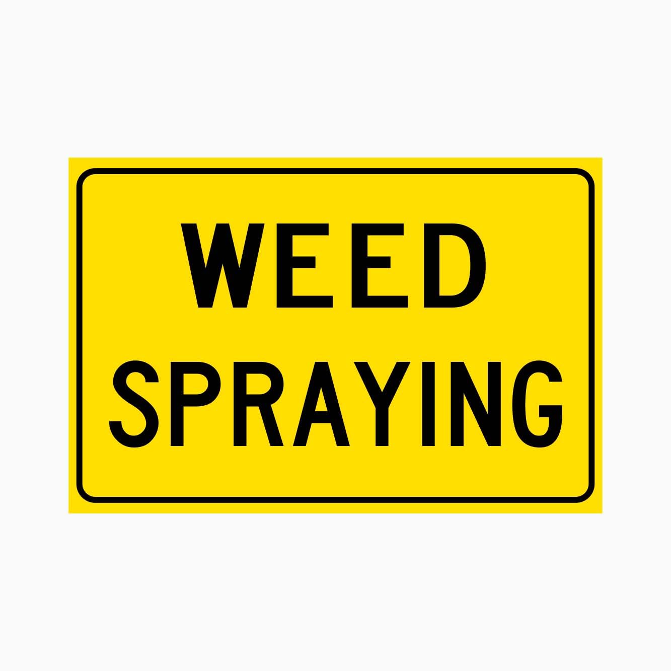 WEED SPRAYING Sign Warning Metal Tin Sign 12x8 inch for Industrial & Commercial Series