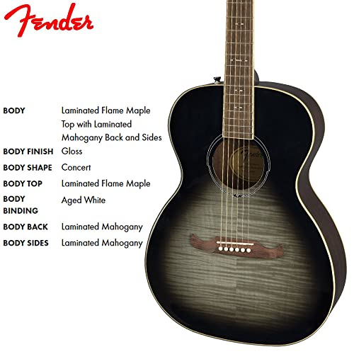 Fender Guitarra Acústica de Concerto FA-235E, Explosão de Luar