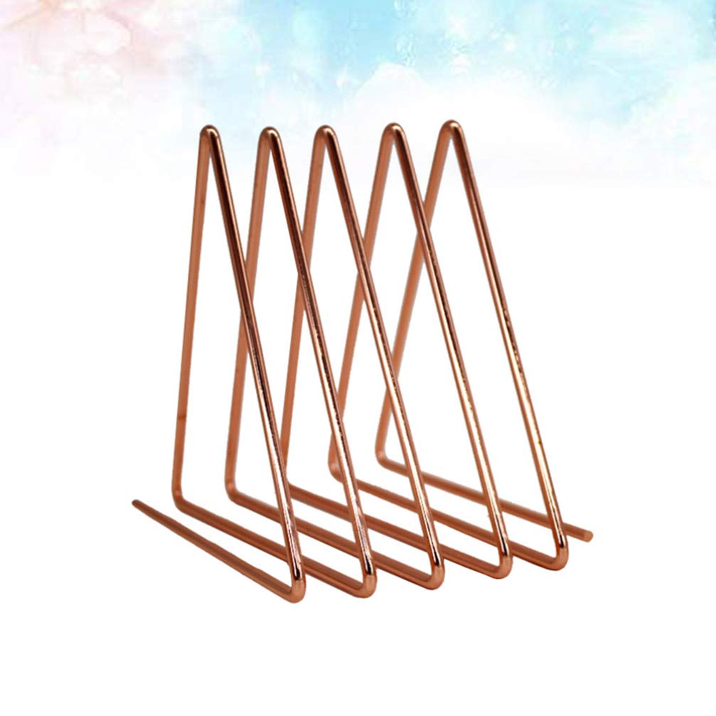 Metall Desktop Bücherregal Magazin Zeitung Buch Halter Rack Neuheit Buchstütze Rose Gold /897