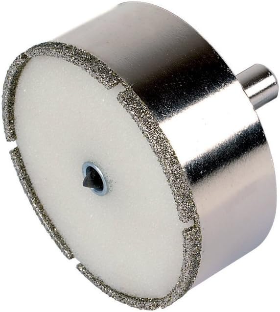 Wolfcraft"Ceramic" Diamond Coated Annular Bit, With Centring Drill Bit and Shank I 8911000 I For socket installations in tiles or glazed tiles, cutting depth 25 mm