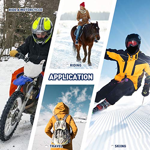 Amosfun Capa de Esqui Balaclava à Prova de Vento Boné à Prova de Vento Capa de Rosto de Lã Térmica A