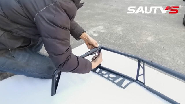 SAUTVS 7-Inch Rear Rack Extender For Polaris Sportsman 850/XP 1000 (2017-2025) – Cargo Storage Guardrail, Replaces #2882025