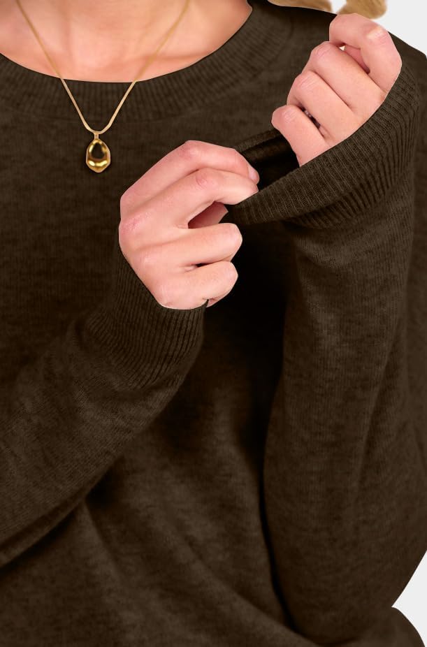 ANRABESS Womens 100% Wool Sweaters Crewneck Long Sleeve Work Business Casual Basic Sweater Tops 2025 Fall Outfits - Image 6