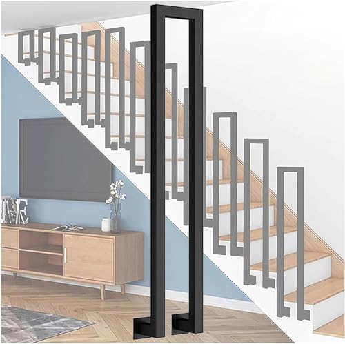 Balaustres y pasamanos de escalera, diseño en forma de U para un apoyo antideslizante seguro y fácil instalación en escaleras