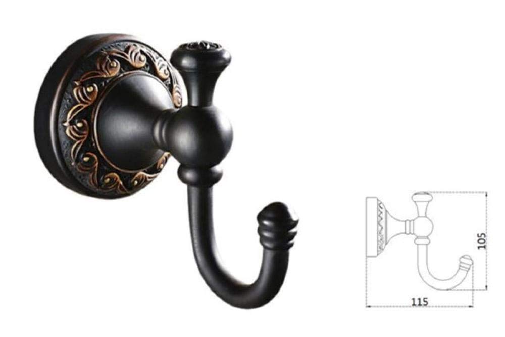 Haczyki, haczyki samoprzylepne, haczyk retro, haczyka do szlabków zabytkowe haczyki szczotkowane szczotkowane mosiężne ręcznik (Color : B, Size : One size)