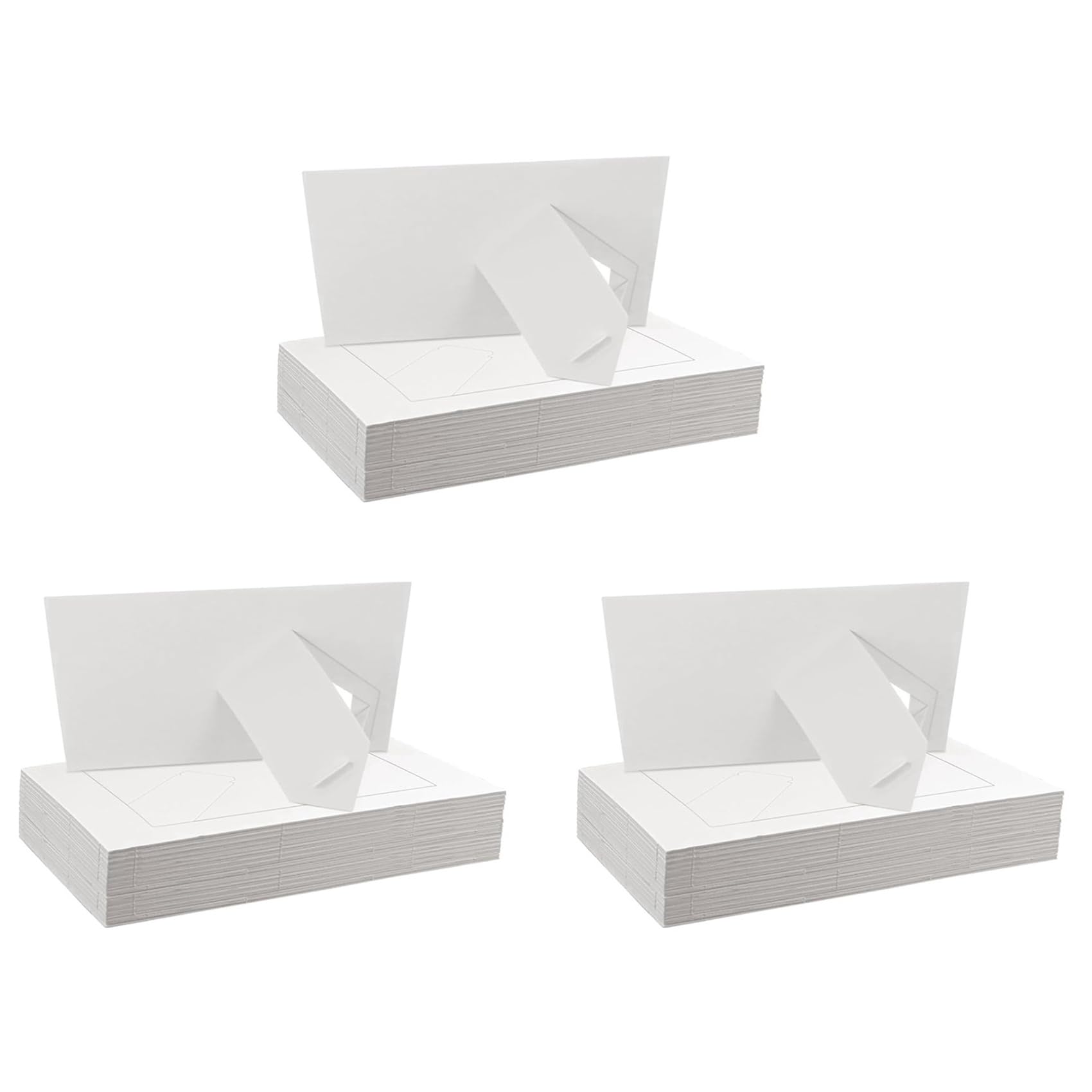 Hndhbfgrt 90 Pack Paper Picture Frames for 4 X 6Inch Photos, Standing White Cardboard Photo Frames with Easel DIY Crafts Frame