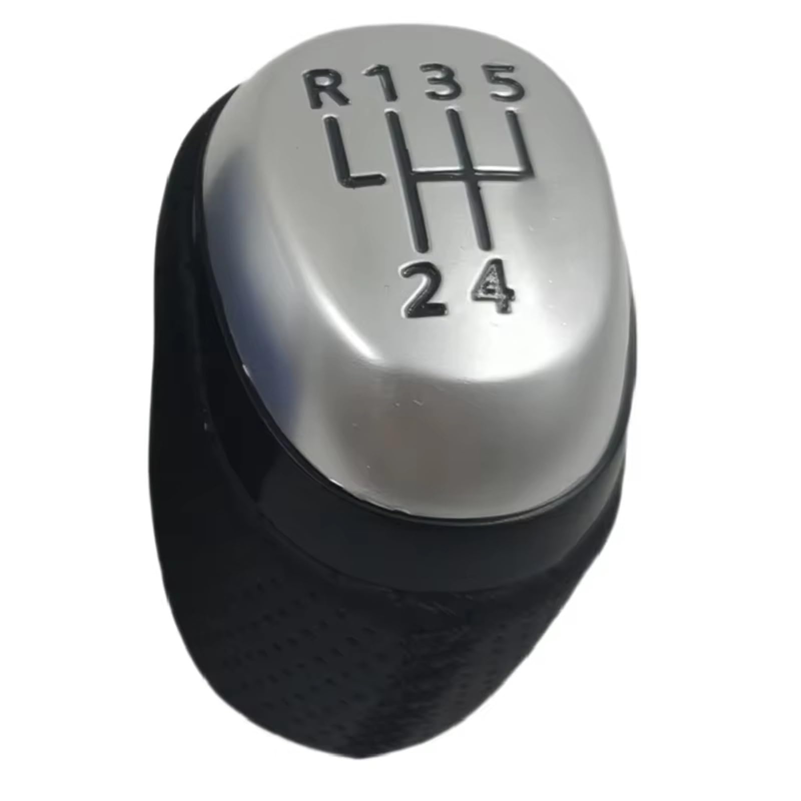 Pdurmbuab 5 Speed Black Line Gear Shift Knob Manual Gear Shift Knob Lever Gearbox Stick Shifter Leather For Scenic 4 Grand Iv 2016-2022 Gaiter Handles