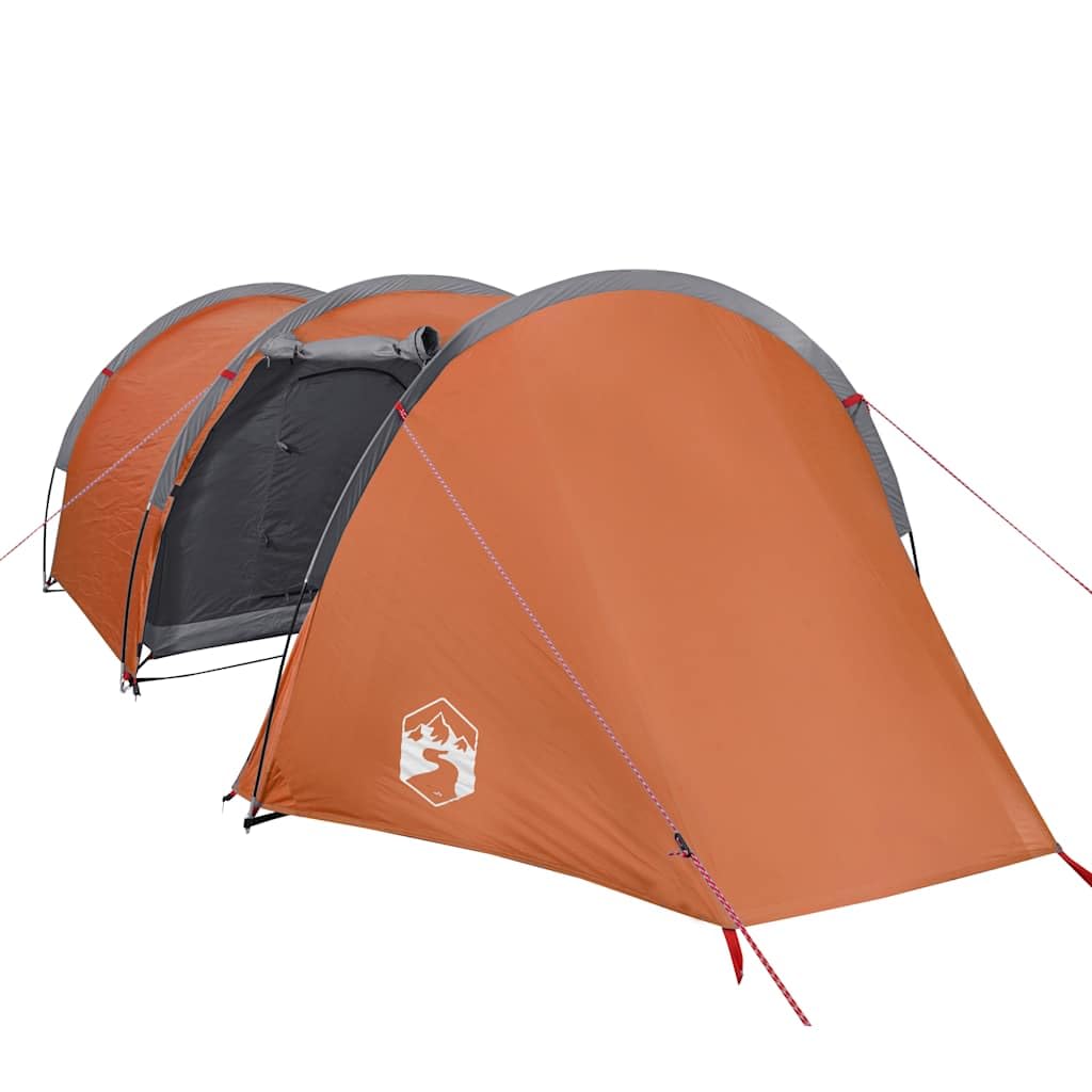 Genérico Tienda de campaña con túnel para 4 Personas Impermeable Naranja,Deportes,Actividades al Aire Libre,Camping y Senderismo,Tiendas de campaña-94396