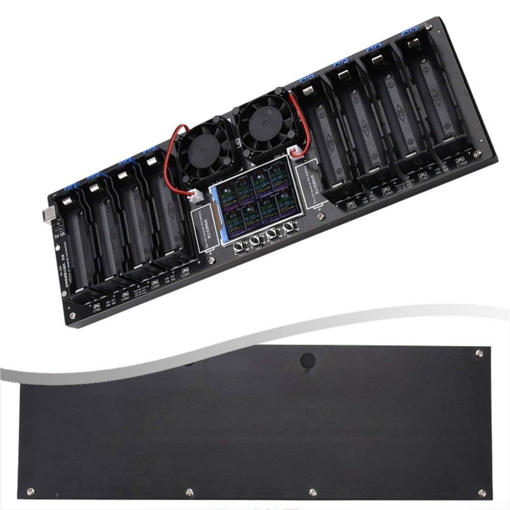 Testeur de résistance interne de capacité de batterie avec 8 canaux indépendants de sortie de 10 A et 2 écrans couleur de 10,2 cm pour analyse de batterie professionnelle