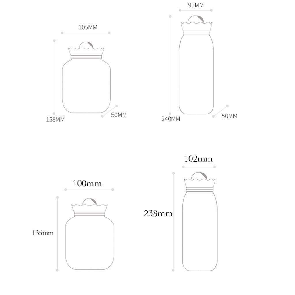 Botellas de agua caliente Bolsa Botella silicona llena portátil reutilizable caliente/O(O)