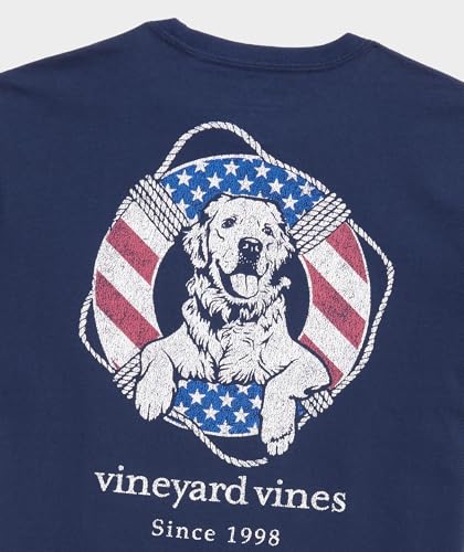 vineyard vines Men's USA Dog Life Ring Short-Sleeve Pocket Tee3