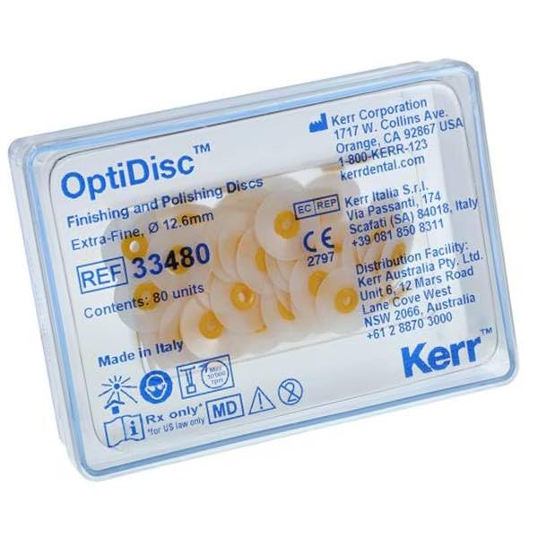 Axis Dental 33480 NTI OptiDisc Finishing & Polishing Discs Extra Fine 12.6mm 80/Pk