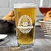 Fabuloustrim 60th Birthday Gifts for Men,60th Birthday Decorations for Him,Gift Ideas for Dad Husband Friend,Milestone Present for 60 Year Old Male,Beer Glass Keepsake #4