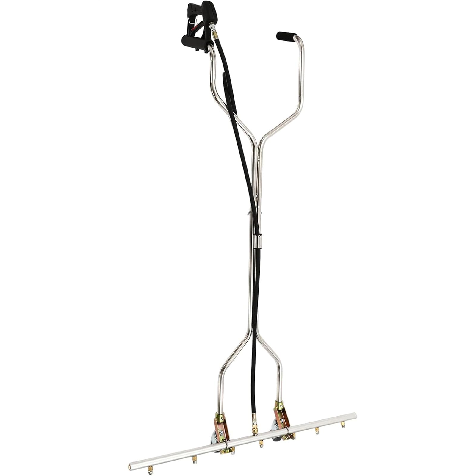 Gertrude 39 Pulgadas Acero Inoxidable Tren De Rodaje Hidrolimpiadora 5000 PSI Limpiador De Superficies Escoba De Agua con 7 Boquillas para Agua Agua Caliente Y Fría Hidrolimpiadora