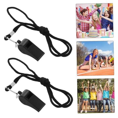 LIOOBO 2 silbatos deportivos ABS para árbitros y emergencia miniatura 7