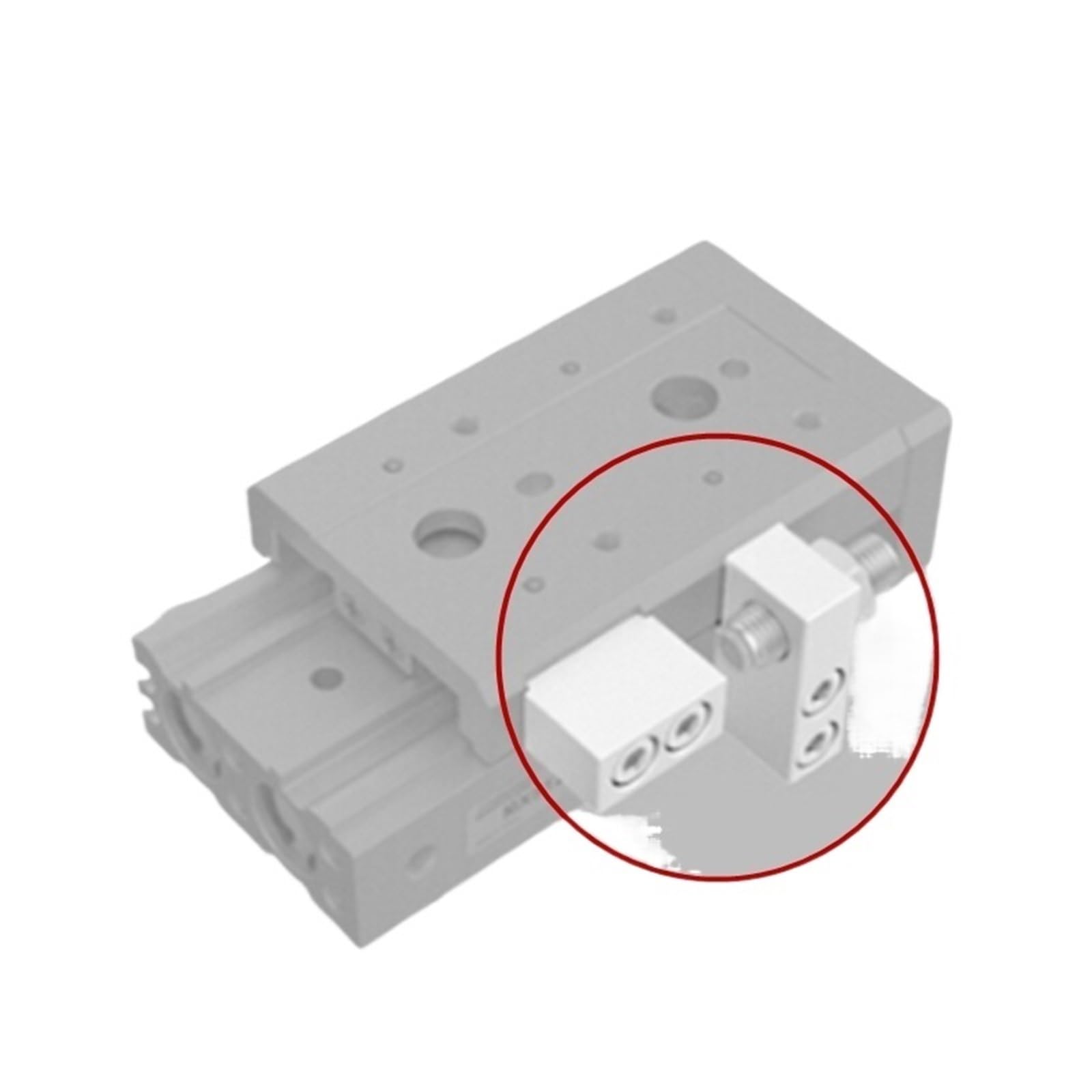 Guide linéaire pneumatique MXS12 pour stopper le jeu mécanique et les défauts d'alignement