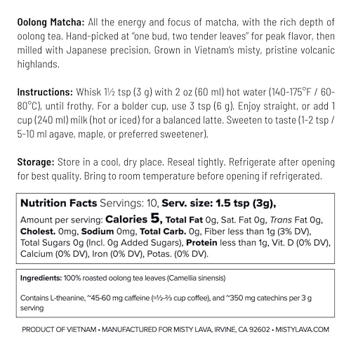 Té Oolong Matcha 30 g en lata miniatura 2