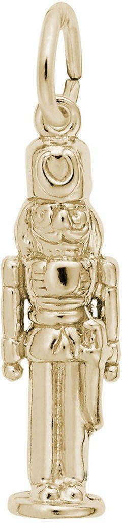 Rembrandt Nutcracker Soldier Charm - Metal - Gold-Plated Sterling Silver