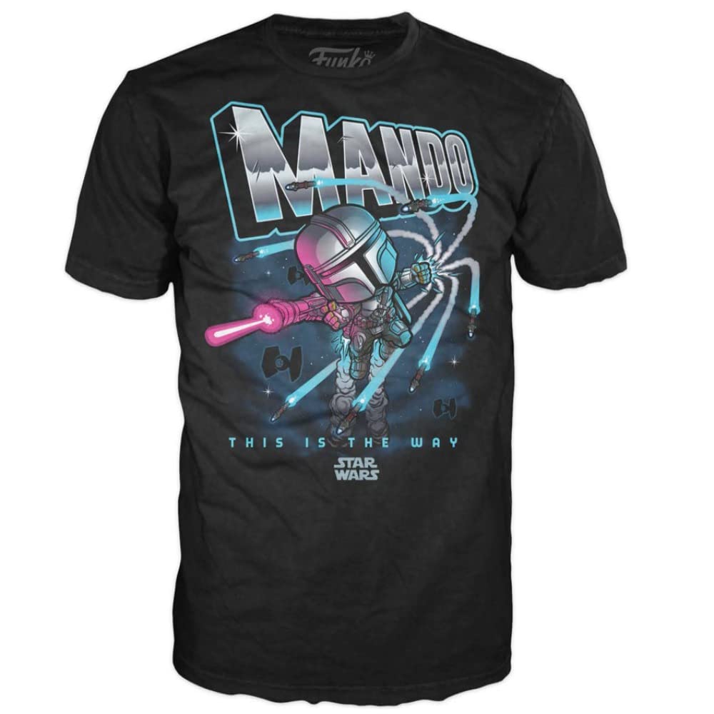 FunkoFunko Pop Tee! Mandalorian: Mando Whistling Birds (M) - 58362